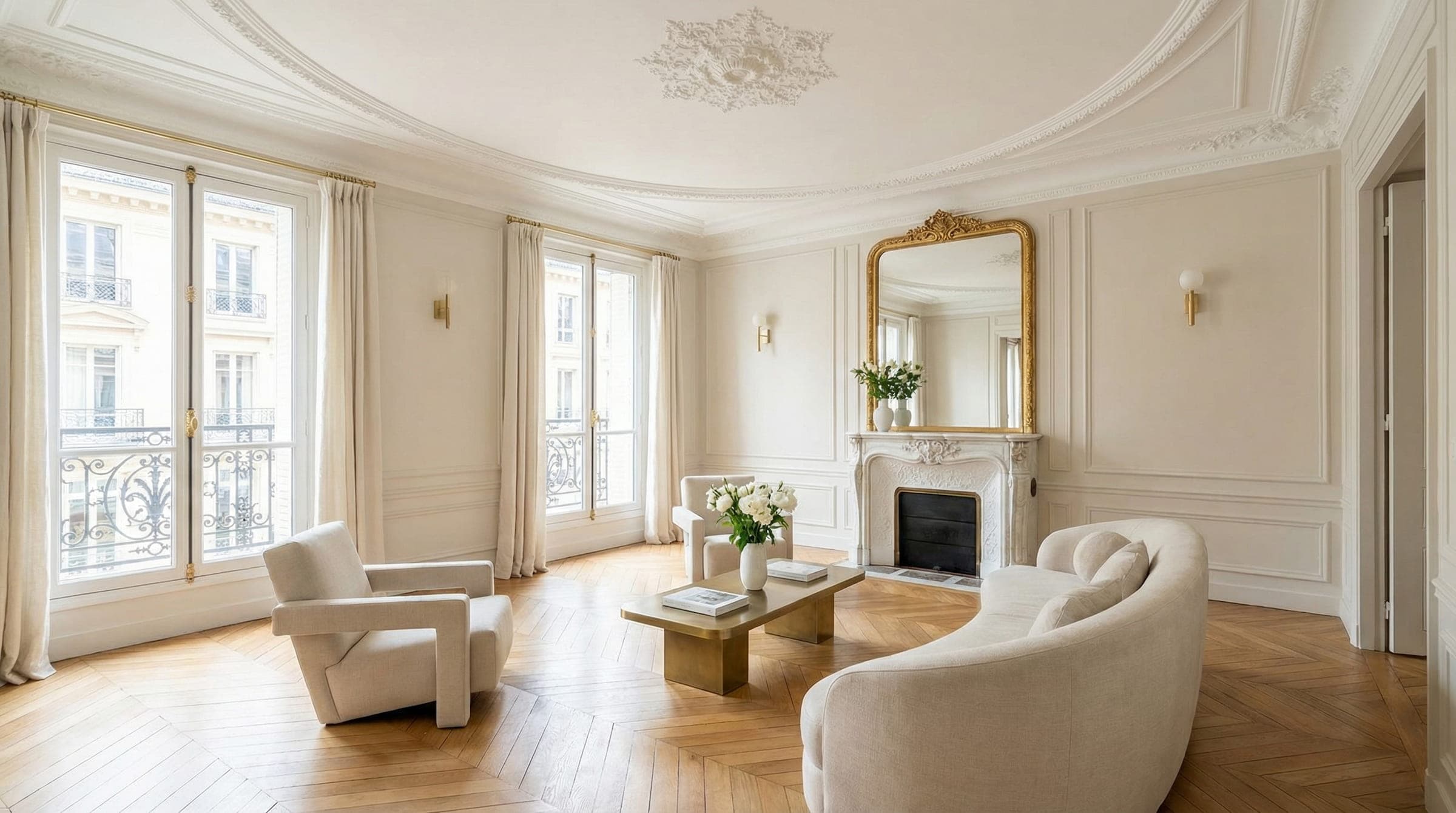 Parisian apartment staging