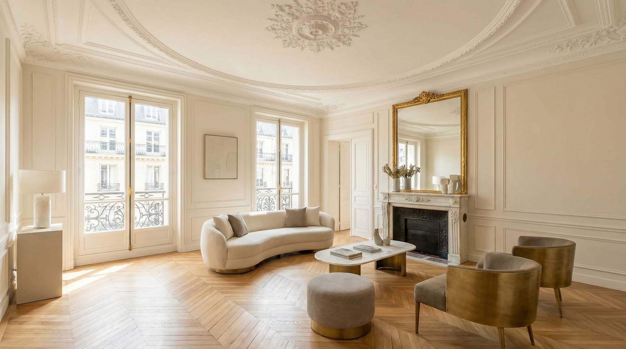 Home staging before-after Paris apartment